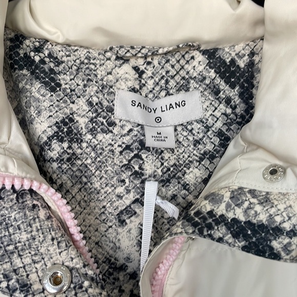 Sandy Liang x Target white cream puffer jacket designer trend M - Picture 3 of 10